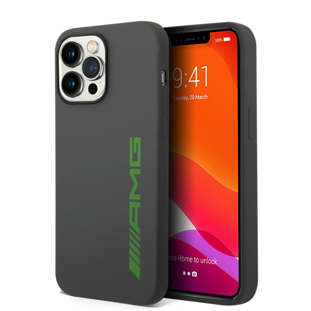 Калъф AMG Liquid Silicone Green Logo за Apple iPhone 14 Pro - AMHCP14LSGLGGN Калъф AMG Liquid Silicone Green Logo за Apple iPhone 14 Pro - AMHCP14LSGLGGN
