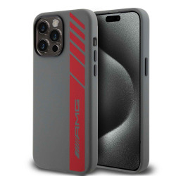 Калъф AMG Liquid Silicone Vertical Logo за Apple iPhone 15 Pro Max - AMHMP15X23SVSA  Калъф AMG Liquid Silicone Vertical Logo за Apple iPhone 15 Pro Max - AMHMP15X23SVSA