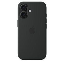 Калъф Silicone MagSafe за Apple iPhone 16 - Black  Калъф Silicone MagSafe за Apple iPhone 16 - Black