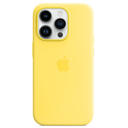 Калъф Silicone MagSafe за Apple iPhone 14 Pro -  Canary Yellow  Калъф Silicone MagSafe за Apple iPhone 14 Pro -  Canary Yellow