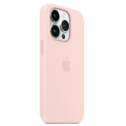 Калъф Silicone MagSafe за Apple iPhone 14 Pro Max - Chalk pink  Калъф Silicone MagSafe за Apple iPhone 14 Pro Max - Chalk pink