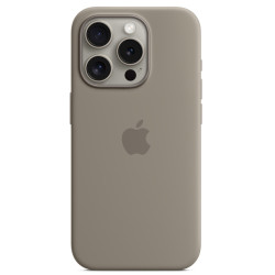 Калъф Silicone MagSafe за Apple iPhone 15 Pro - Clay  Калъф Silicone MagSafe за Apple iPhone 15 Pro - Clay