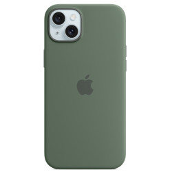 Калъф Silicone MagSafe за Apple iPhone 15 Plus - Cypress  Калъф Silicone MagSafe за Apple iPhone 15 Plus - Cypress