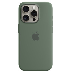 Калъф Silicone MagSafe за Apple iPhone 15 Pro Max - Cypress  Калъф Silicone MagSafe за Apple iPhone 15 Pro Max - Cypress