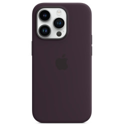Калъф Silicone MagSafe за Apple iPhone 14 Pro - Elderberry  Калъф Silicone MagSafe за Apple iPhone 14 Pro - Elderberry