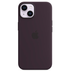 Калъф Silicone MagSafe за Apple iPhone 14 - Elderberry  Калъф Silicone MagSafe за Apple iPhone 14 - Elderberry