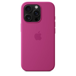 Калъф Silicone MagSafe за Apple iPhone 16 Pro - Fuchsia  Калъф Silicone MagSafe за Apple iPhone 16 Pro - Fuchsia