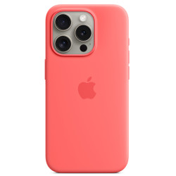 Калъф Silicone MagSafe за Apple iPhone 15 Pro Max - Guava  Калъф Silicone MagSafe за Apple iPhone 15 Pro Max - Guava
