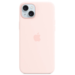 Калъф Silicone MagSafe за Apple iPhone 15 Plus - Light Pink  Калъф Silicone MagSafe за Apple iPhone 15 Plus - Light Pink