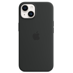 Калъф Silicone MagSafe за Apple iPhone 14 - Midnight  Калъф Silicone MagSafe за Apple iPhone 14 - Midnight