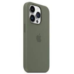 Калъф Silicone MagSafe за Apple iPhone 14 Pro - Olive  Калъф Silicone MagSafe за Apple iPhone 14 Pro - Olive