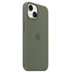 Калъф Silicone MagSafe за Apple iPhone 14 - Olive  Калъф Silicone MagSafe за Apple iPhone 14 - Olive