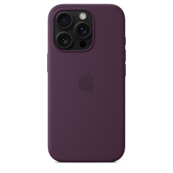 Калъф Silicone MagSafe за Apple iPhone 16 Pro - Plum  Калъф Silicone MagSafe за Apple iPhone 16 Pro - Plum