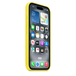 Калъф Silicone MagSafe за Apple iPhone 16 - Star Fruit  Калъф Silicone MagSafe за Apple iPhone 16 - Star Fruit