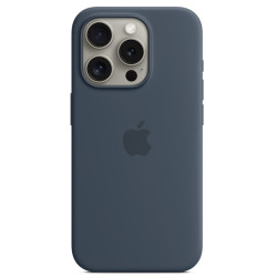 Калъф Silicone MagSafe за Apple iPhone 15 Pro Max - Storm Blue  Калъф Silicone MagSafe за Apple iPhone 15 Pro Max - Storm Blue