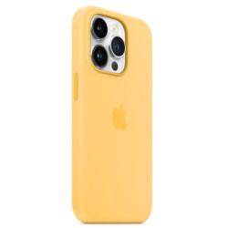 Калъф Silicone MagSafe за Apple iPhone 14 Pro - Sunglow  Калъф Silicone MagSafe за Apple iPhone 14 Pro - Sunglow