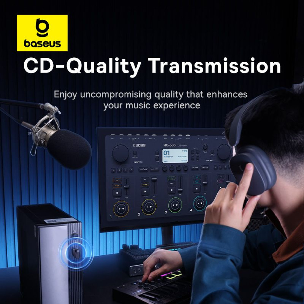 Адаптер Bluetooth 5.4, BASEUS, USB-А, Encok BA04 (A10082600121-00) Адаптер Bluetooth 5.4, BASEUS, USB-А, Encok BA04 (A10082600121-00)