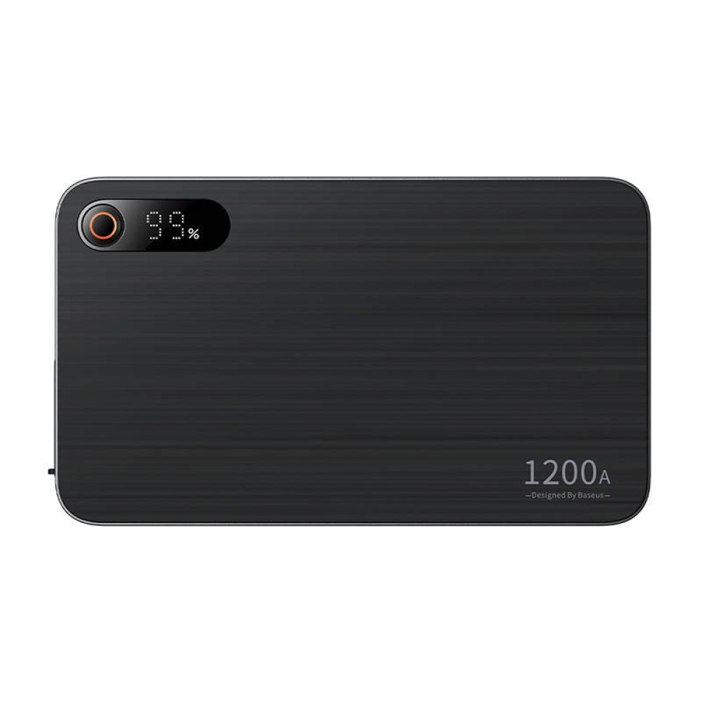 Стартер за автомобил и външна батерия Baseus Black Super Energy PRO (C00245700111-00) - 12 000 mAh, 1200A + фенер