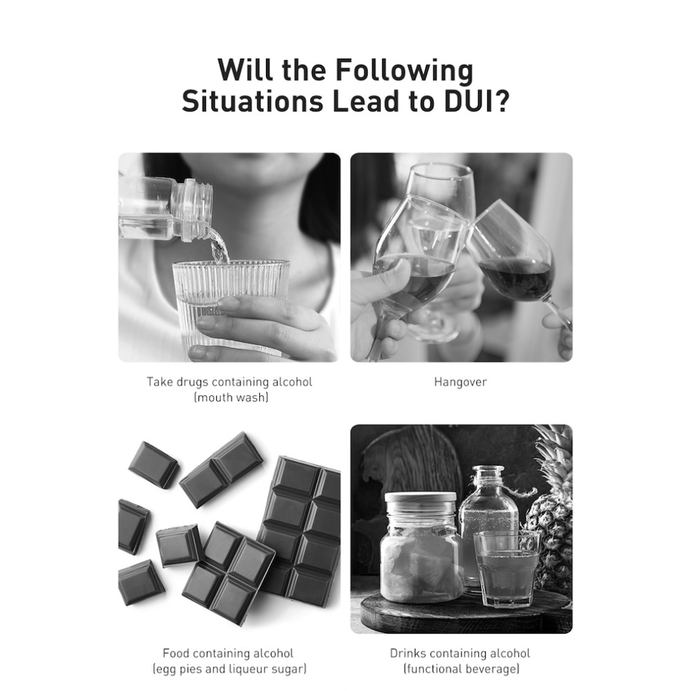 Дигитален дрегер за алкохол  Baseus - (CRCX-01)