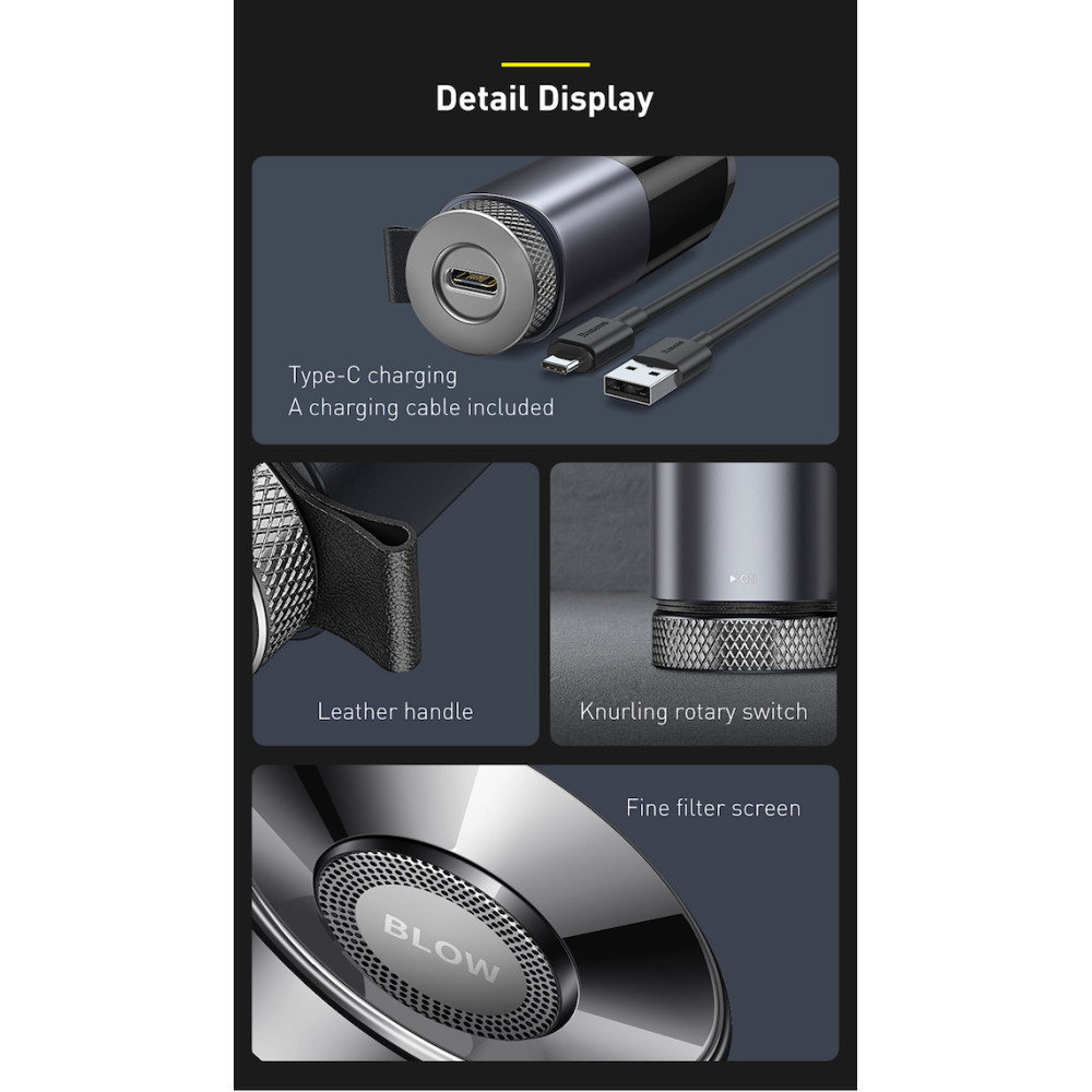 Дигитален дрегер за алкохол  Baseus - (CRCX-01)