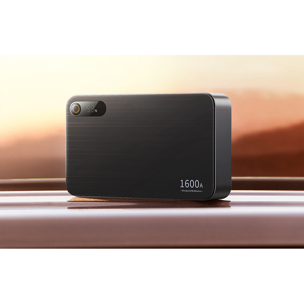 Стартер за автомобил и външна батерия Baseus - Super Energy PRO Car Jump Starter (CGNL070001) - 16 000 mAh, 1600A + фенер