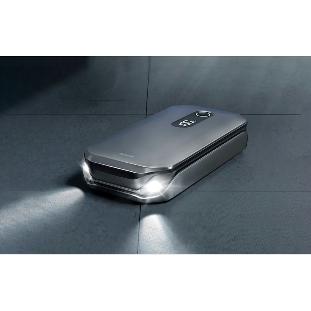        Стартер за автомобил и външна батерия Baseus (CRJS03-01) - 12 000 mAh, 1000A + фенер , (C00245800U03-Z1)