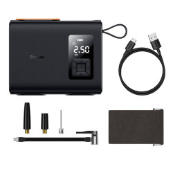 Компресор за гуми BASEUS 250W - Mega Energy Pump - (CRNL060001), 6000mAh Компресор за гуми BASEUS 250W - Mega Energy Pump - (CRNL060001), 6000mAh