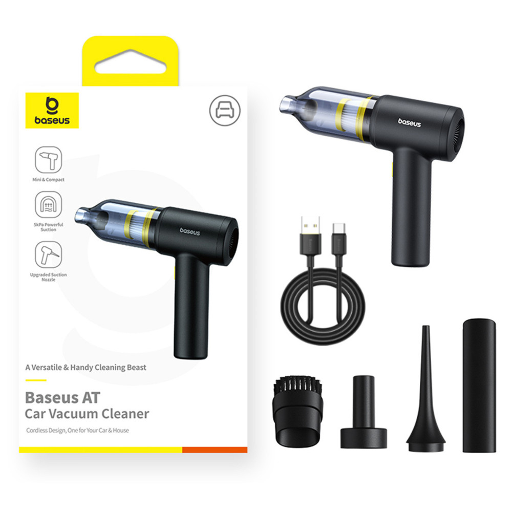 Прахосмукачка за автомобил Baseus - Car Vacuum Cleaner AT - (C30476600121-00) Прахосмукачка за автомобил Baseus - Car Vacuum Cleaner AT - (C30476600121-00)