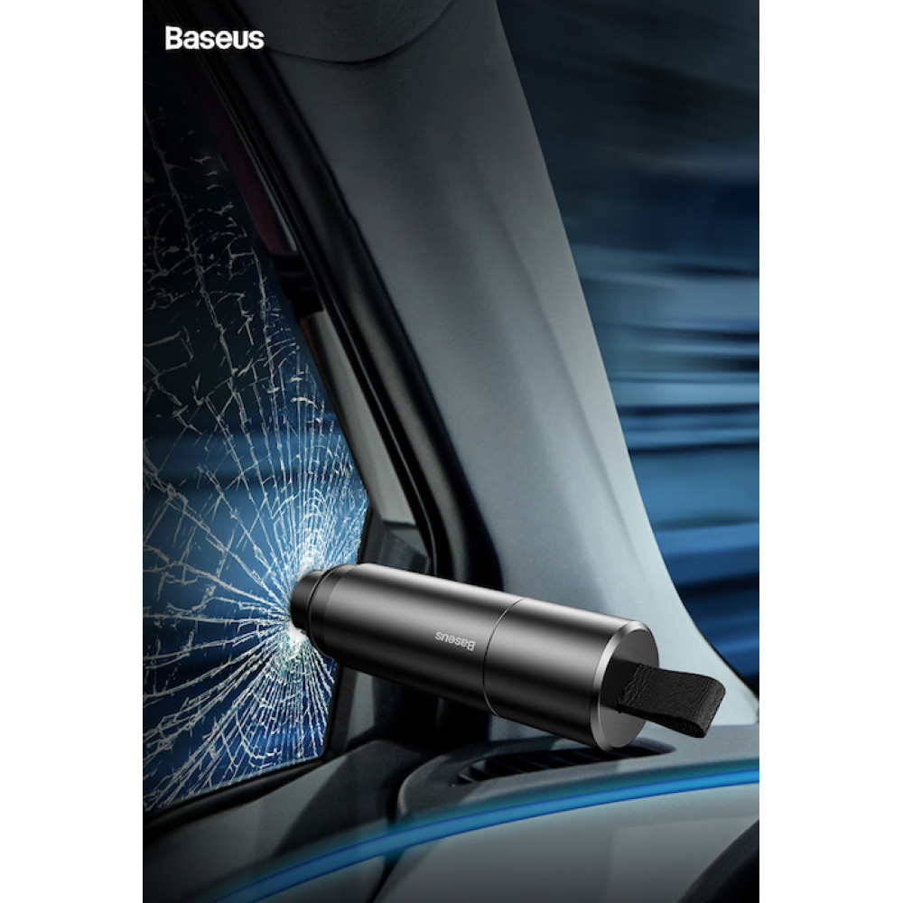 Инструмент за разбиване на стъкло и рязане на колан BASEUS (CRSFH-0G)