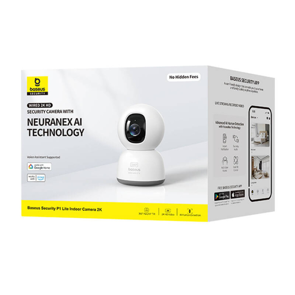 Интелигентна вътрешна камера за видеонаблюдение Baseus Security P1 Lite Indoor Camera 2K - (S0TV002132) Интелигентна вътрешна камера за видеонаблюдение Baseus Security P1 Lite Indoor Camera 2K - (S0TV002132)