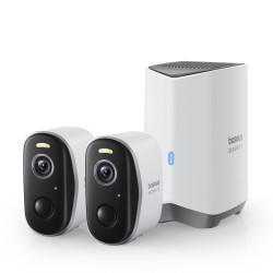    Интелигентна външна камера за видеонаблюдение Baseus Security N1 Plus Outdoor Dual Camera 2K - (S0TY002131) - 2 бр.