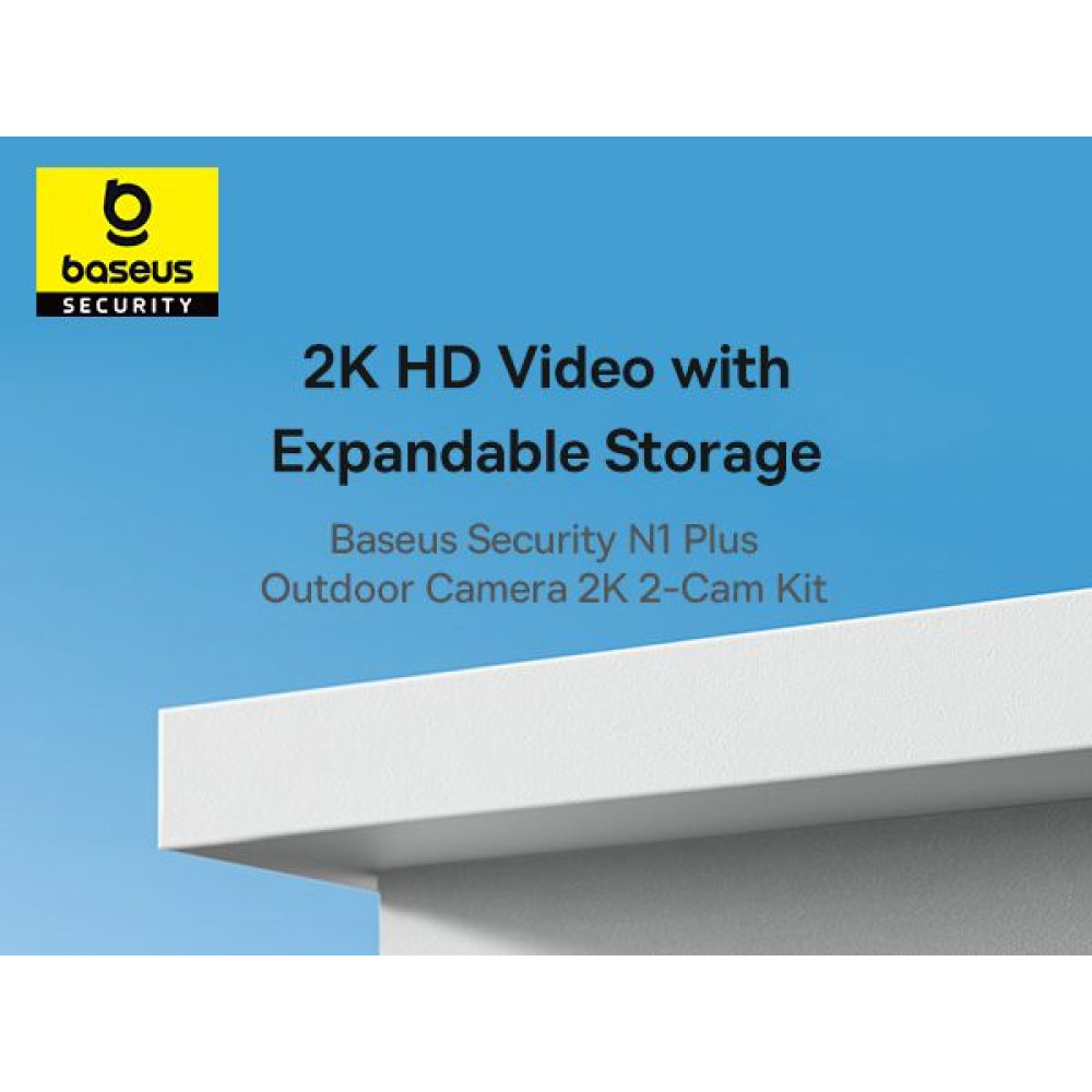 Интелигентна външна камера за видеонаблюдение Baseus Security N1 Plus Outdoor Dual Camera 2K - (S0TY002131) - 2 бр. Интелигентна външна камера за видеонаблюдение Baseus Security N1 Plus Outdoor Dual Camera 2K - (S0TY002131) - 2 бр.