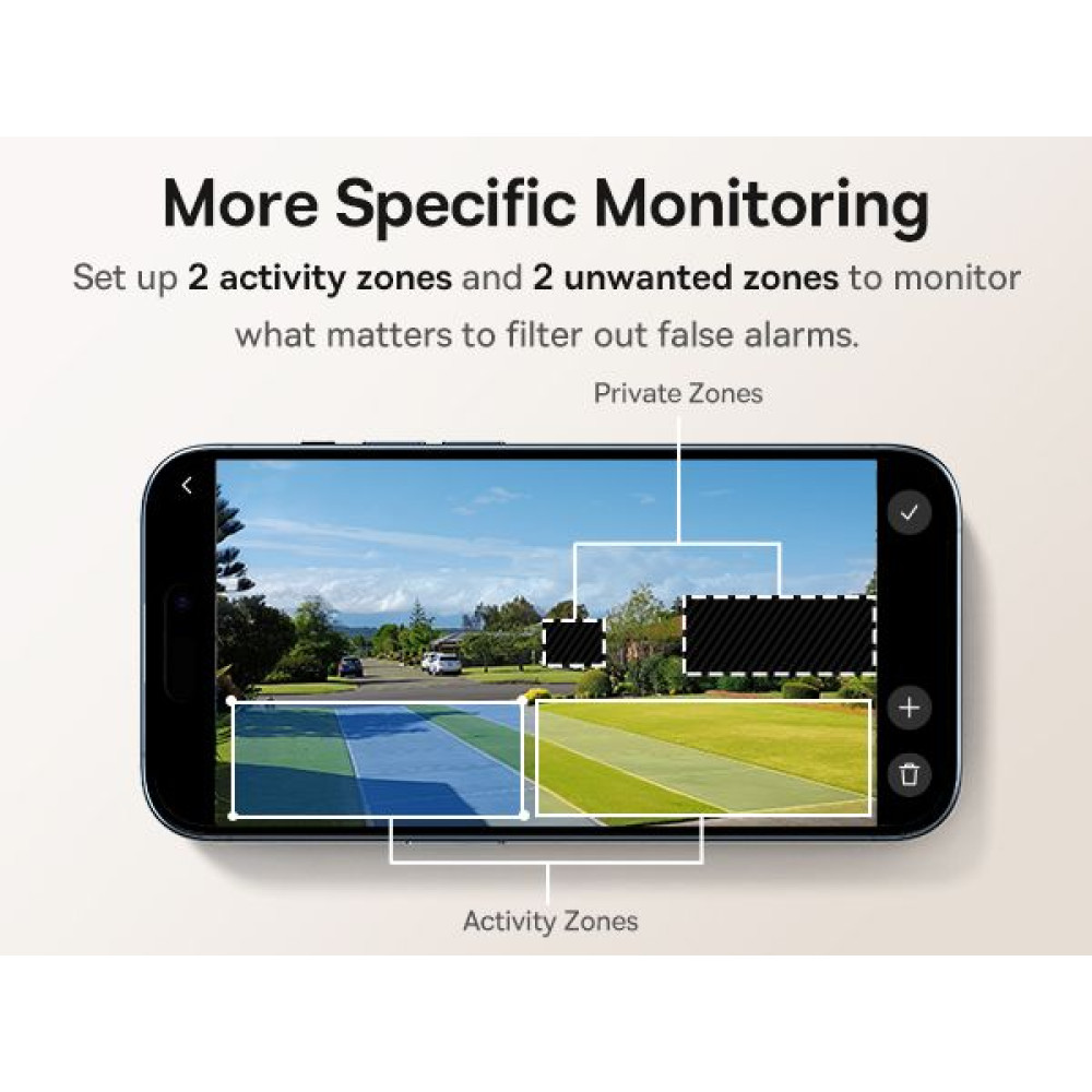 Интелигентна външна камера за видеонаблюдение Baseus Security N1 Plus Outdoor Dual Camera 2K - (S0TY002131) - 2 бр. Интелигентна външна камера за видеонаблюдение Baseus Security N1 Plus Outdoor Dual Camera 2K - (S0TY002131) - 2 бр.