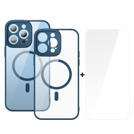 Калъф + стъклен протектор BASEUS Frame MagSafe за Apple iPhone 14 Pro Калъф + стъклен протектор BASEUS Frame MagSafe за Apple iPhone 14 Pro