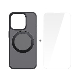 Калъф + стъклен протектор BASEUS Sky Ring 360 MagSafe за Apple iPhone 15 Калъф + стъклен протектор BASEUS Sky Ring 360 MagSafe за Apple iPhone 15