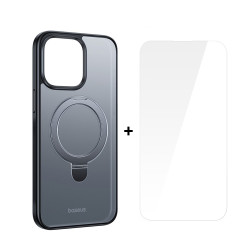 Калъф + стъклен протектор BASEUS Sky Ring MagSafe за Apple iPhone 15 Калъф + стъклен протектор BASEUS Sky Ring MagSafe за Apple iPhone 15