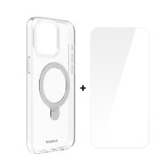 Калъф + стъклен протектор BASEUS Sky Ring MagSafe за Apple iPhone 15 Pro Max Калъф + стъклен протектор BASEUS Sky Ring MagSafe за Apple iPhone 15 Pro Max