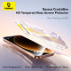 Стъклен протектор BASEUS Crystalline Series HD за Apple iPhone 17 Pro, Easy-fix 2/pc. (P0047703)