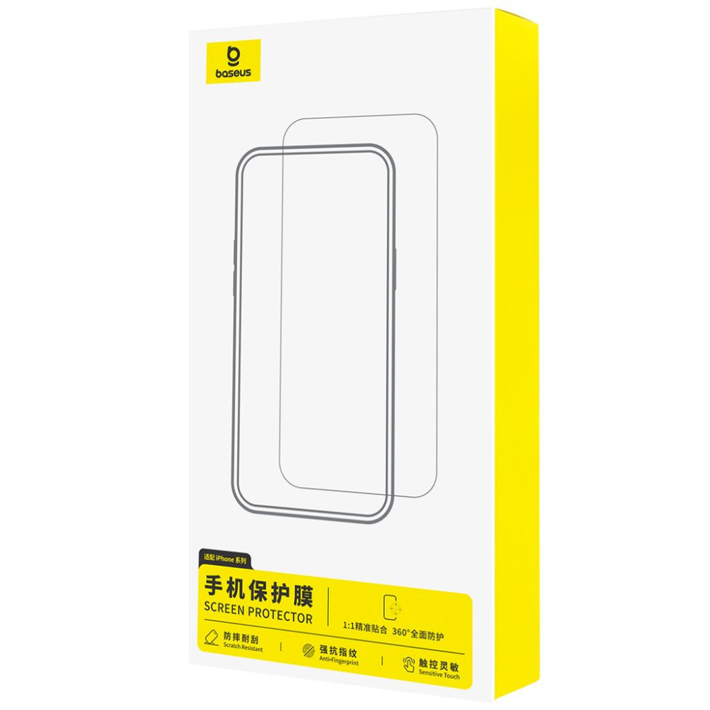   Стъклен протектор BASEUS Full-View HD Apple iPhone 17, Easy-fix 2/pc. (P0049603)