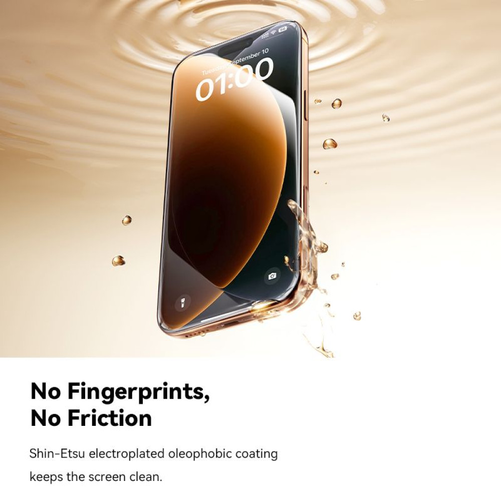   Стъклен протектор BASEUS Full-View HD Apple iPhone 17, Easy-fix 2/pc. (P0049603)