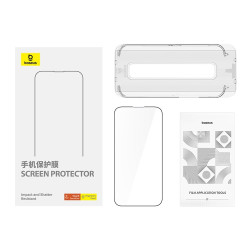 Стъклен протектор BASEUS - Schott Series за Apple iPhone 15 Pro, Easy-fix  Стъклен протектор BASEUS - Schott Series за Apple iPhone 15 Pro, Easy-fix