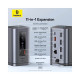 Хъб 11в1 BASEUS Spacemate от Type-C към 2xUSB3.0 + 1xUSB2.0 + 2xHDMI 4K + USB-C(PD)100W + USB-C(data) + 2xDP + RJ45 + AUX/m/3.5mm (B00568101813-00) Хъб 11в1 BASEUS Spacemate от Type-C към 2xUSB3.0 + 1xUSB2.0 + 2xHDMI 4K + USB-C(PD)100W + USB-C(data) + 2xDP + RJ45 + AUX/m/3.5mm (B00568101813-00)