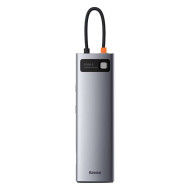 ХЪБ 11в1 BASEUS от Type-C към 3xUSB3.0 + 2xHDMI 4K +USB-C(PD) 100W + VGA + SD/microSD (CAHUB-CT0G) ХЪБ 11в1 BASEUS от Type-C към 3xUSB3.0 + 2xHDMI 4K +USB-C(PD) 100W + VGA + SD/microSD (CAHUB-CT0G)