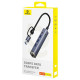 Хъб 4в1 BASEUS UltraJoy от Type-C/USB-A към 3xUSB3.0, USB2.0, USB-C, RJ45 (B0005280B811-14)
