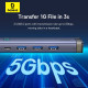 Хъб 4в1 BASEUS UltraJoy от Type-C/USB-A към 3xUSB3.0, USB2.0, USB-C, RJ45 (B0005280B811-14)