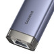 Хъб 4в1 BASEUS UltraJoy от Type-C/USB-A към 3xUSB3.0, USB2.0, USB-C, RJ45 (B0005280B811-14)