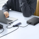 Хъб 4в1 BASEUS UltraJoy от Type-C/USB-A към 3xUSB3.0, USB2.0, USB-C, RJ45 (B0005280B811-14)