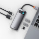 Хъб 5-в-1 BASEUS Metal Gleam от Type-C към 3xUSB3.0, USB-C (PD) 100W, HDMI (CAHUB-CX0G)