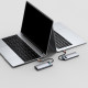 Хъб 5-в-1 BASEUS Metal Gleam от Type-C към 3xUSB3.0, USB-C (PD) 100W, HDMI (CAHUB-CX0G)