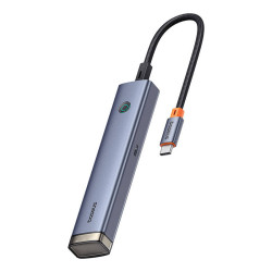 ХЪБ 6в1 BASEUS AIR UltraJoy от Type-C към 2xUSB3.0, USB2.0, USB-C(PD) 100W, PD, HDMI 4K/30Hz - B00052802811-01 ХЪБ 6в1 BASEUS AIR UltraJoy от Type-C към 2xUSB3.0, USB2.0, USB-C(PD) 100W, PD, HDMI 4K/30Hz - B00052802811-01